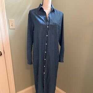 Frank & Eileen Rory distressed denim shirtdress/NWOT